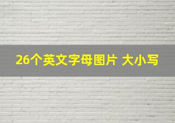 26个英文字母图片 大小写